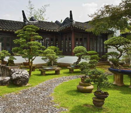 Design de caminhos curvos para o seu jardim Feng Shui