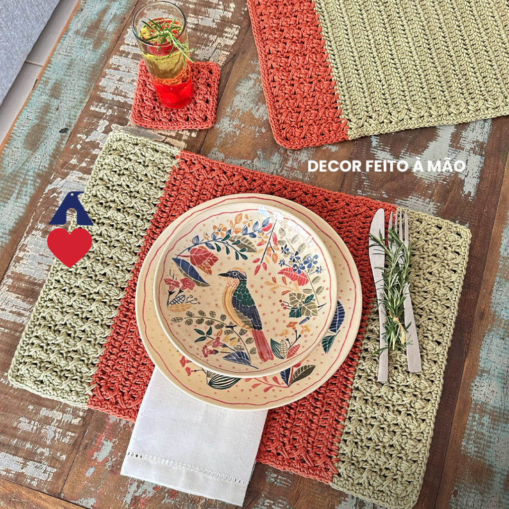 Guia Completo de Barbantes para Jogo Americano de Crochê