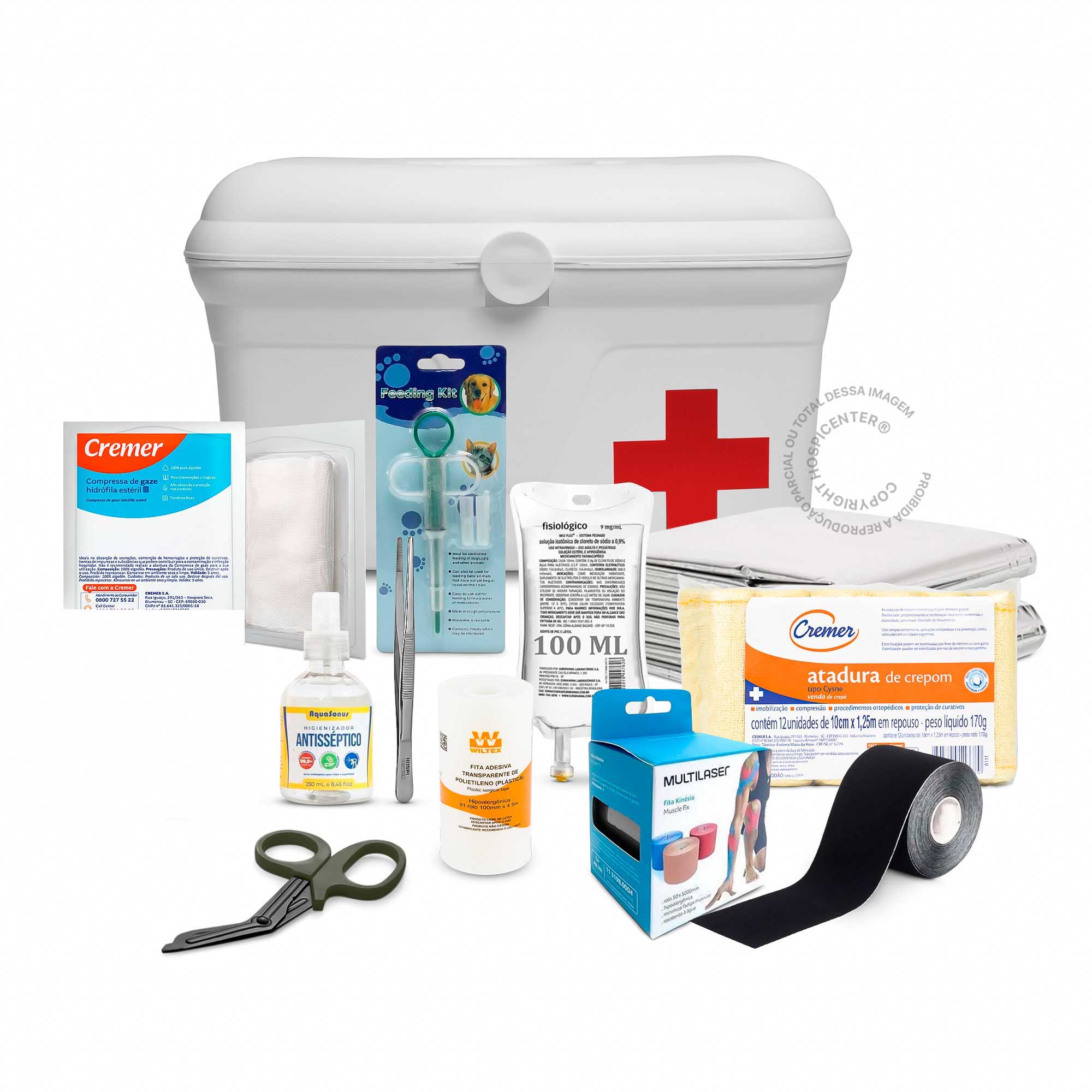 kit de primeiros socorros para cães