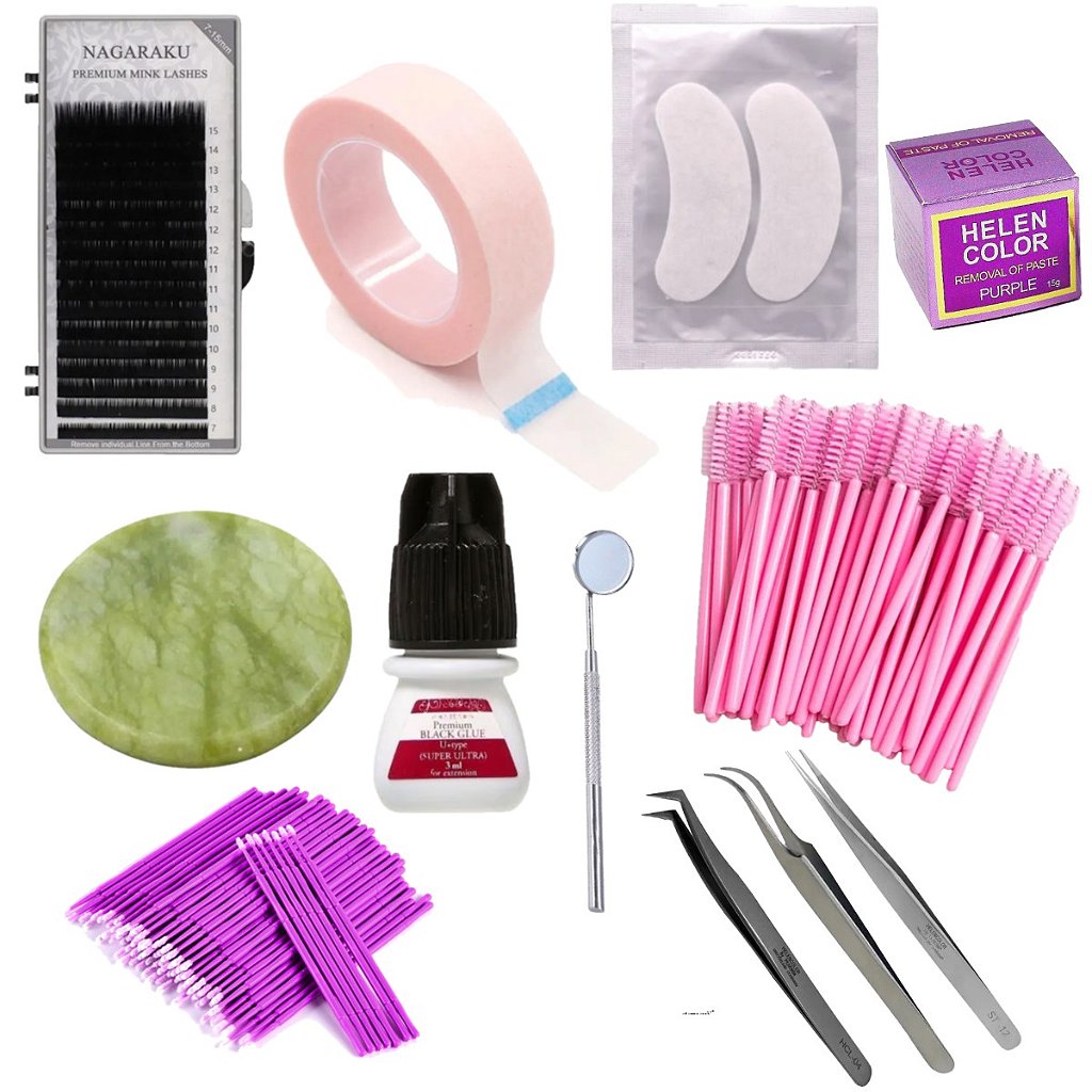 kit extensão de cílios fio a fio