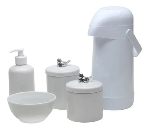Kit higiene bebê porcelana colorido