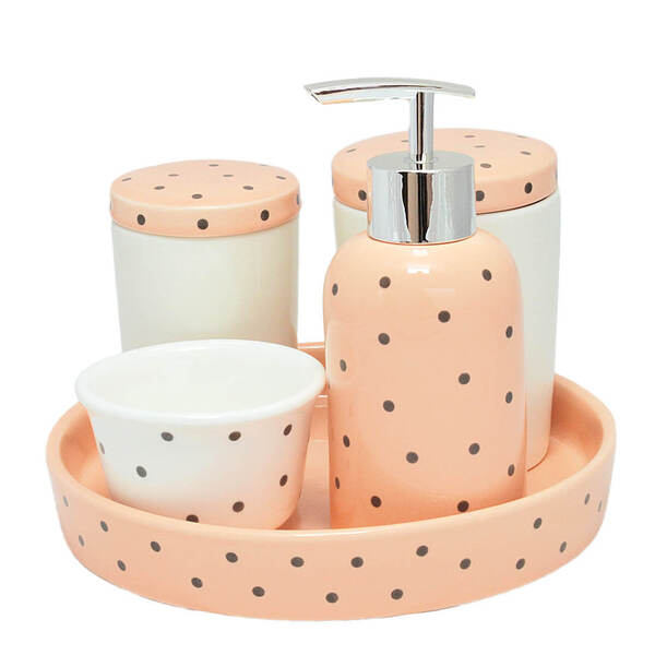 Kit higiene bebê porcelana com garrafa térmica