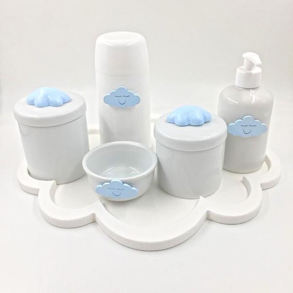 Kit higiene bebê porcelana colorido