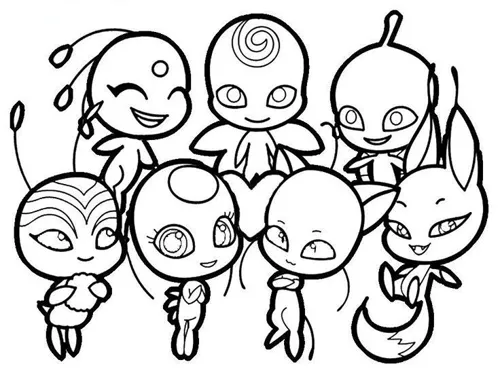 desenho da ladybug sereia para colorir