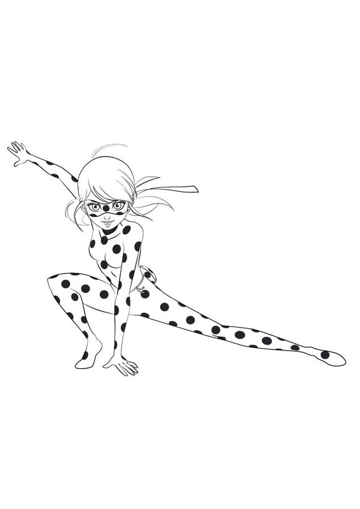 desenho da ladybug sereia para colorir
