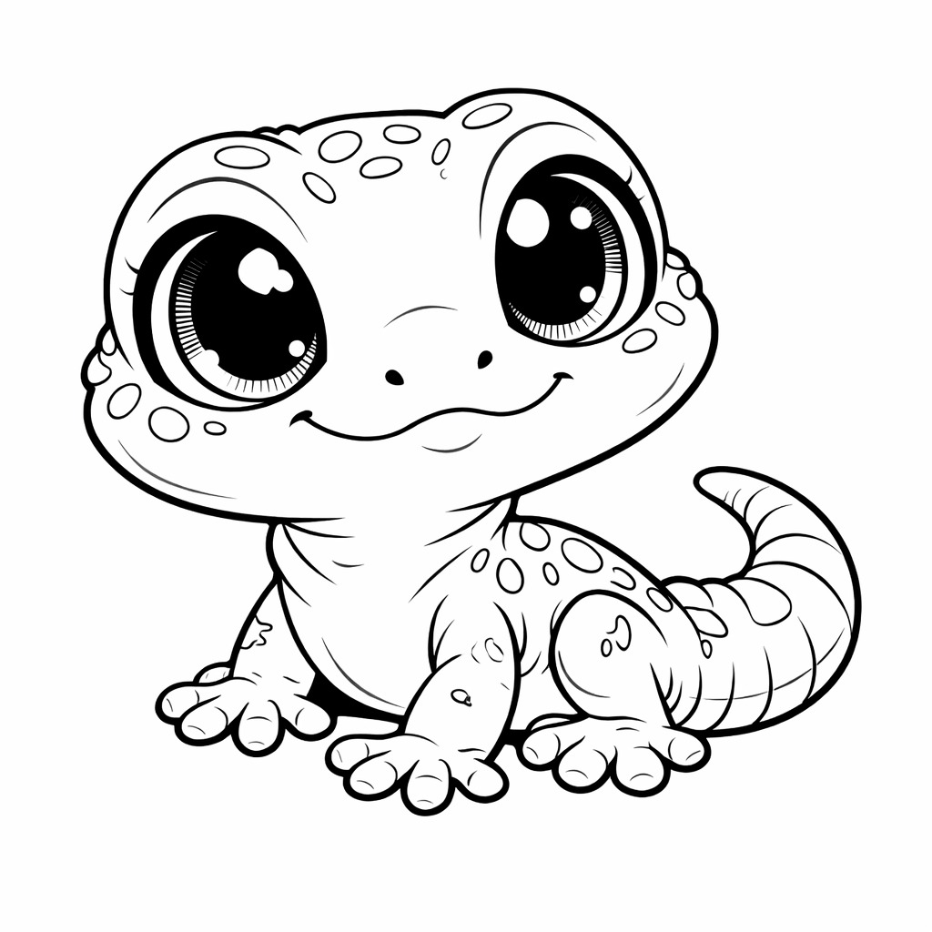 desenho do lagartixo para pintar