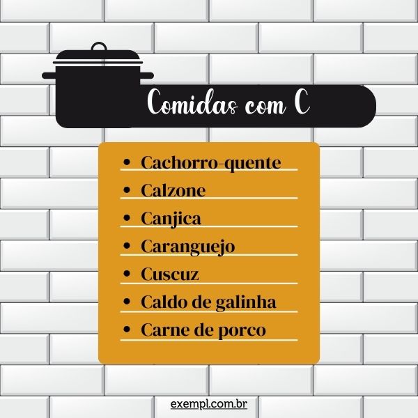 petiscos com c