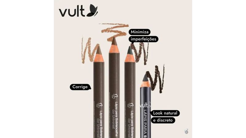 Paleta de Sobrancelhas Vult: Preenchimento com Pó para um Olhar Marcante
