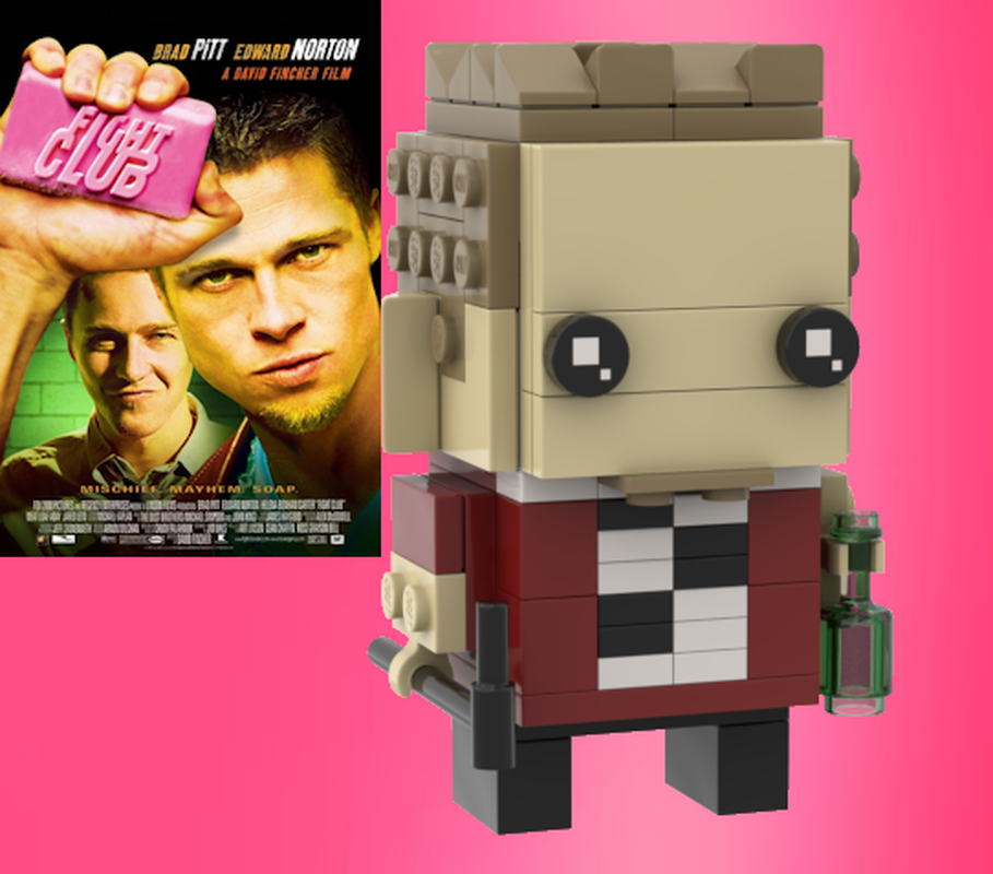 Como montar a minifigura de Brad Pitt em casa