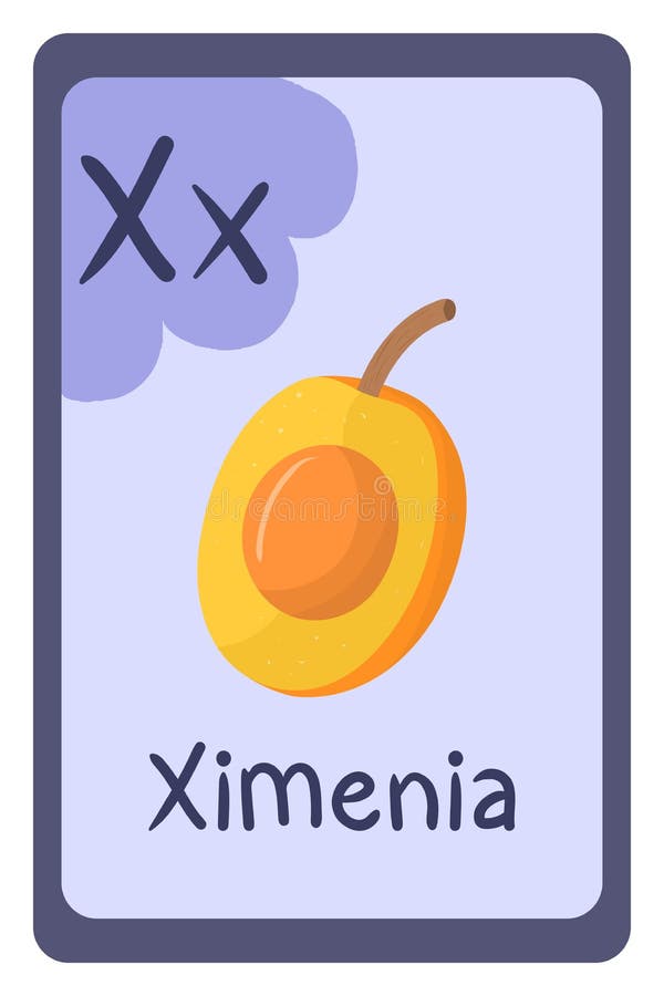 frutas com x