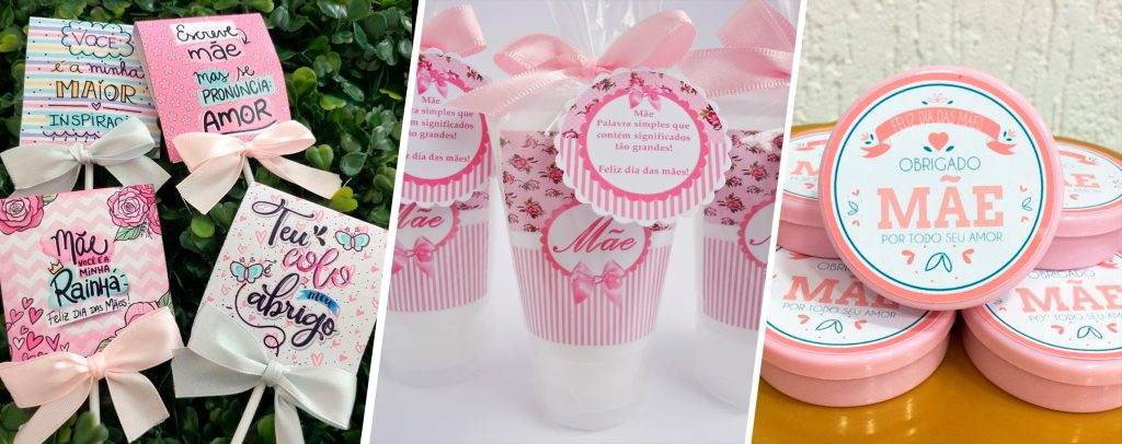 lembrancinhas dia das mães com tema de flores
