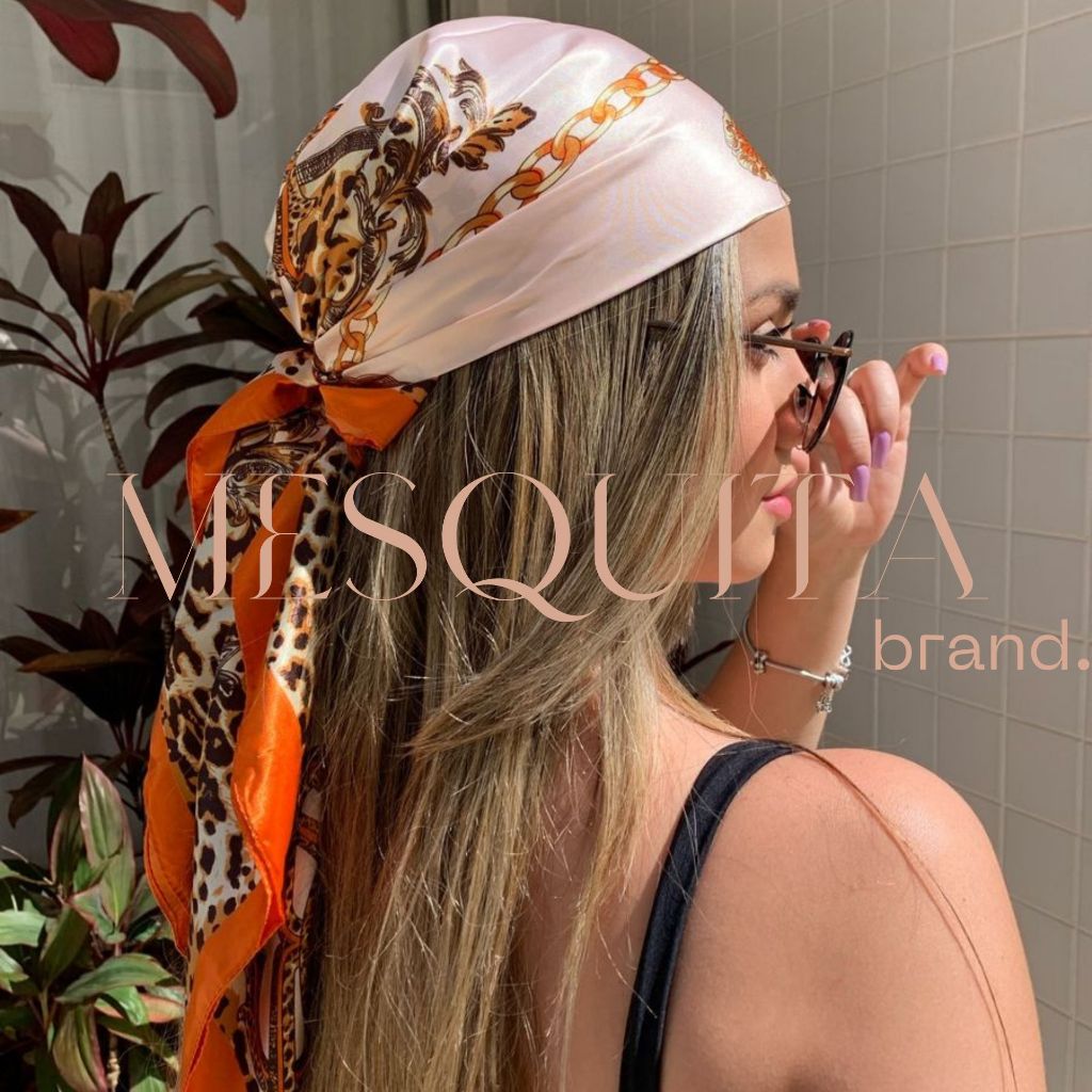 lenço de cabelo vintage