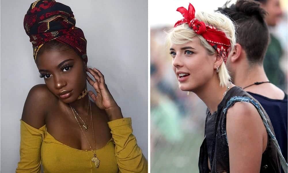 lenço de cabelo francês