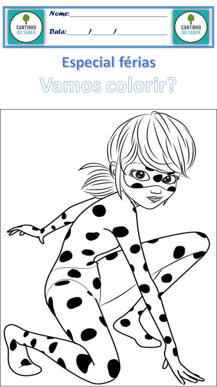 livro de colorir Ladybug