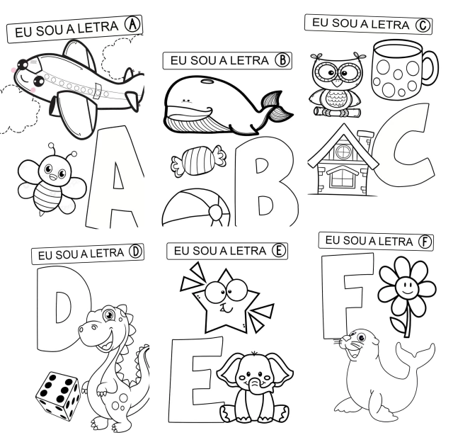 alfabeto para colorir