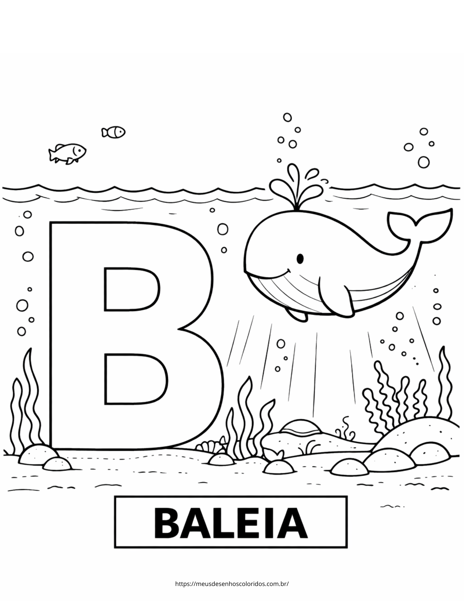 alfabeto para colorir