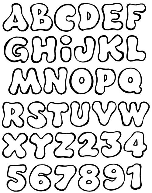letras para imprimir e colorir