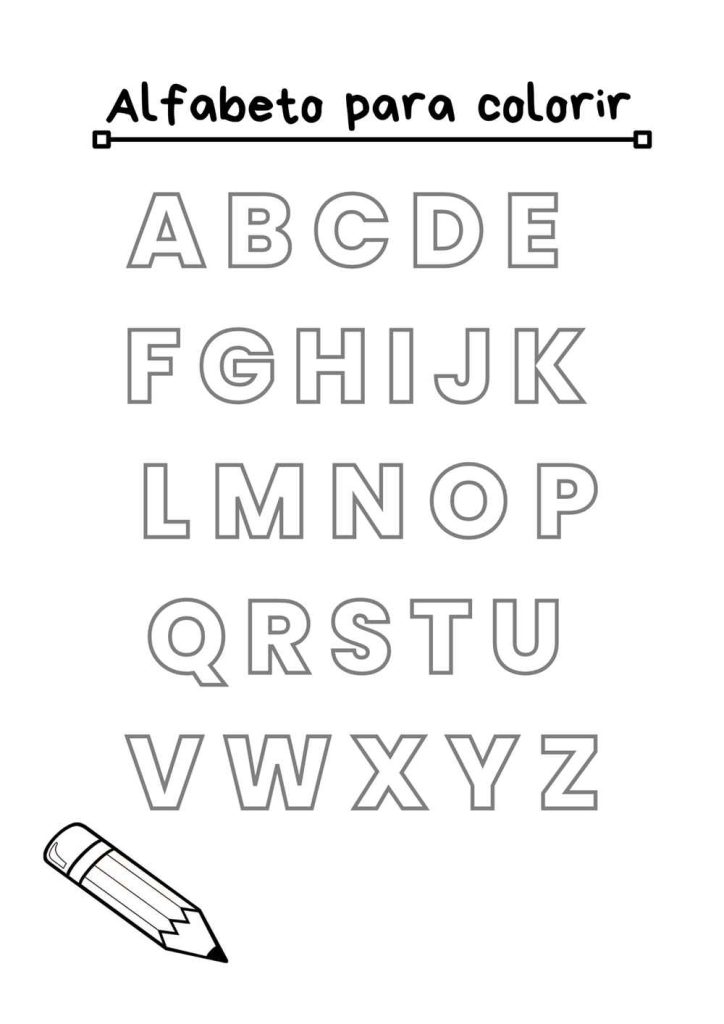 letras para imprimir e colorir