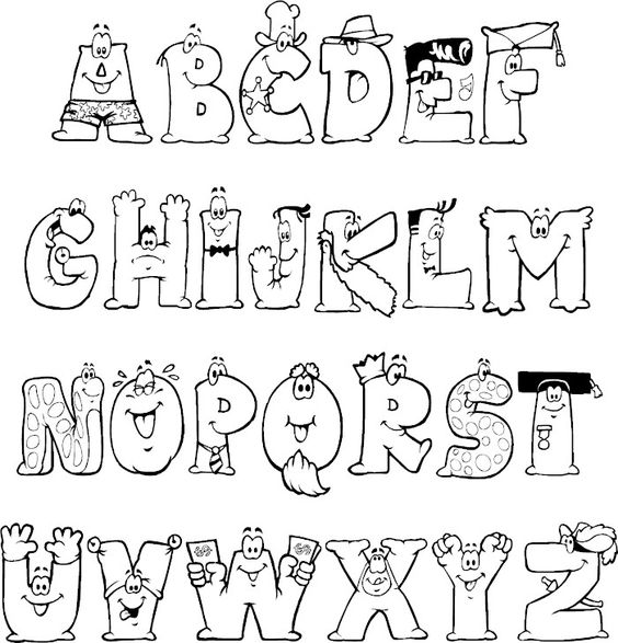 letras minúsculas para colorir