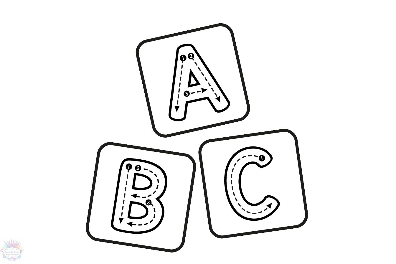 moldes de letras para colorir