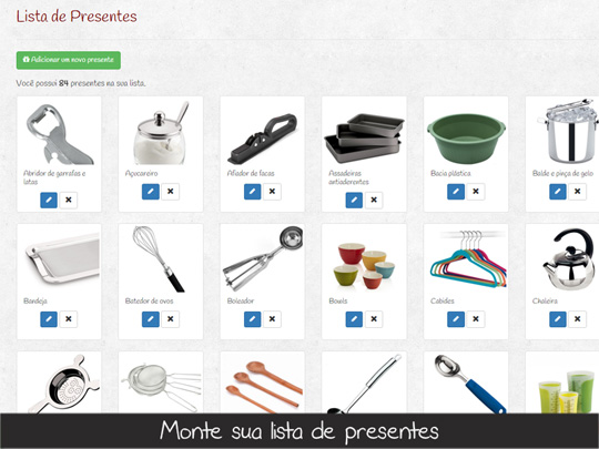 lista de chá de panela completa