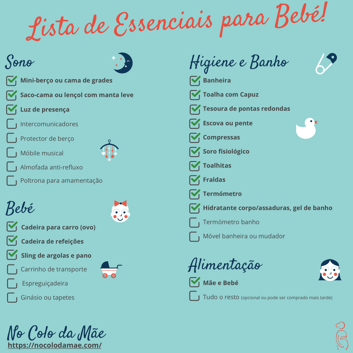 Lista De Mimos Para Bebê