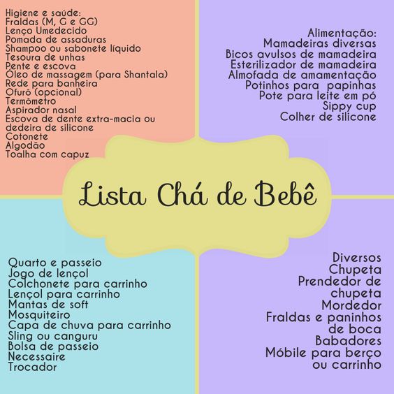 Lista De Mimos Para Bebê