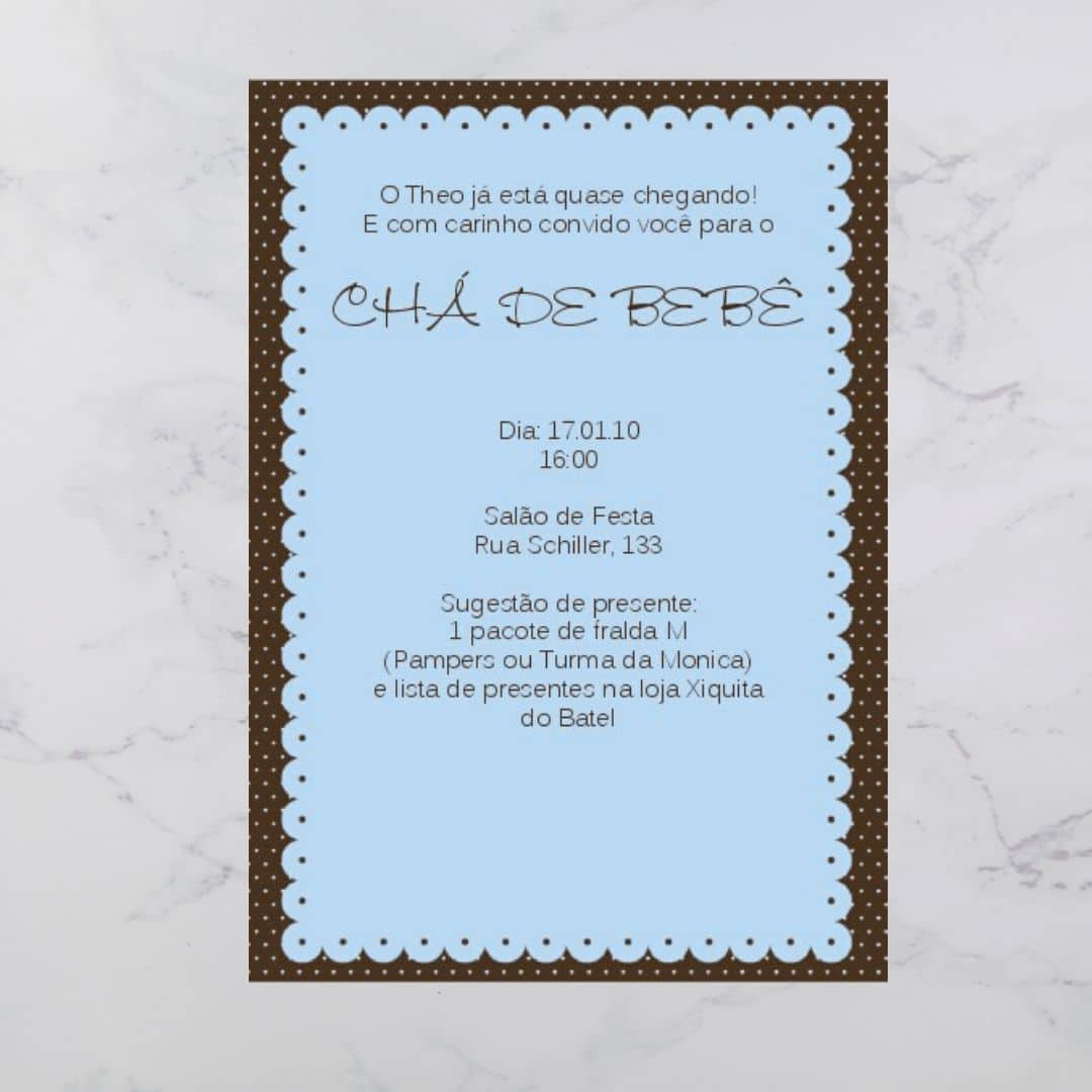 Lista De Mimos Para Chá De Fraldas