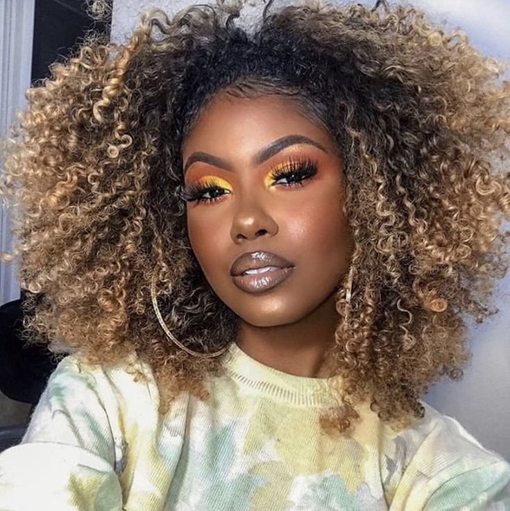 honey blonde curls