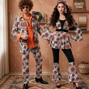 look anos 70 feminino festa barato