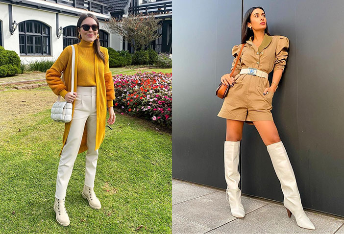 preço bota branca feminina