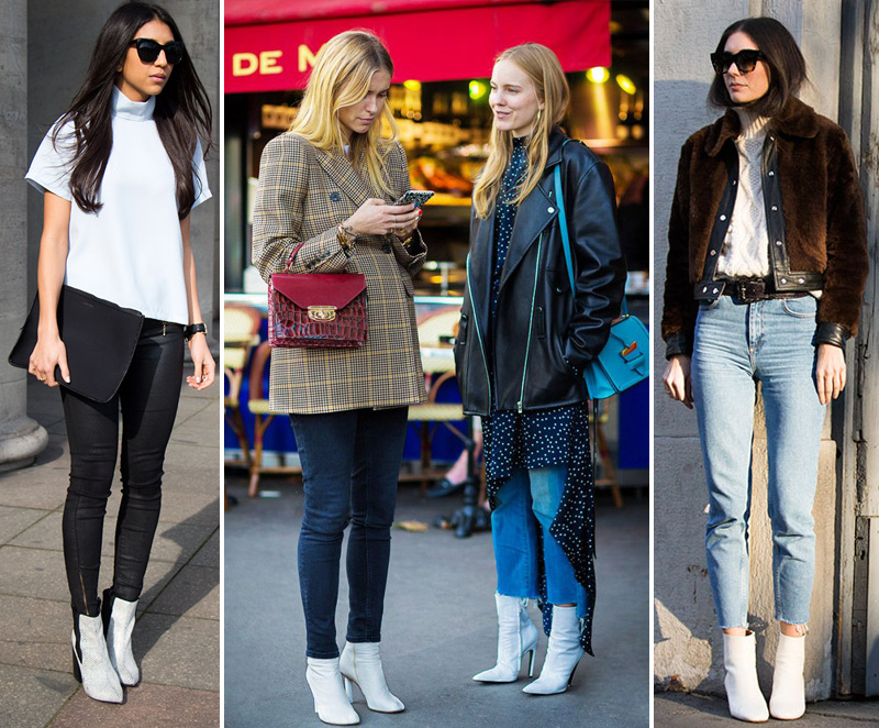 bota branca para festa