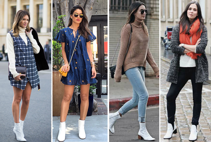 inspiração looks com bota branca