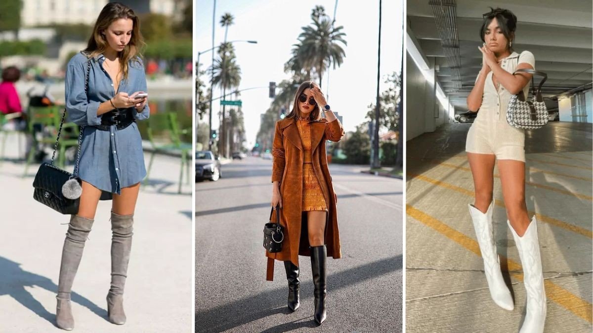 look com bota cano alto