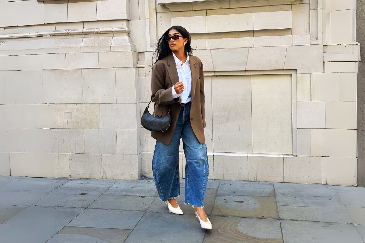 Look Com Calca Jeans Larga