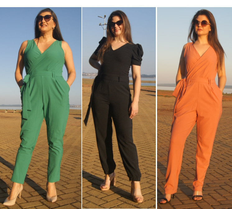 qual sapato usar com macacão de alfaiataria preto