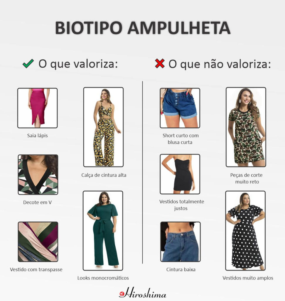 Look Para Corpo Ampulheta