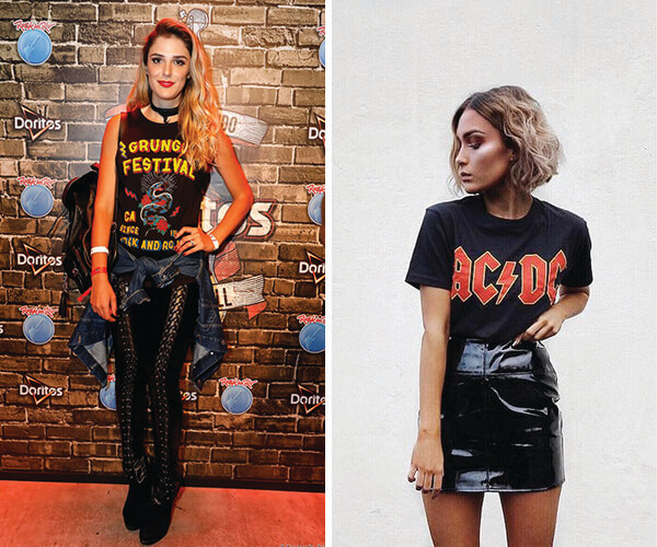 tendência moda rock