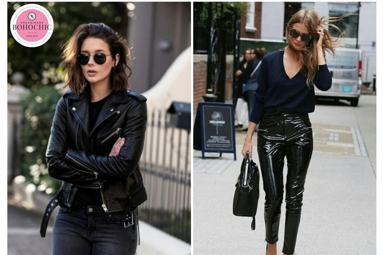 look show rock a noite com jaqueta de couro