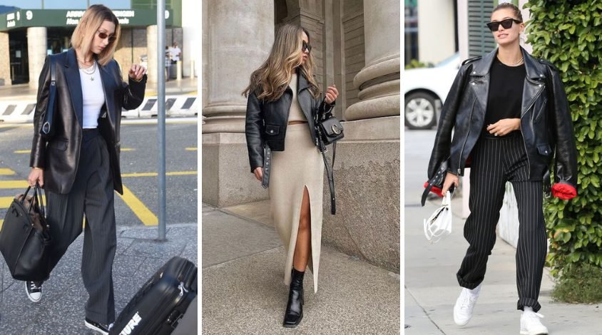 como evitar erros ao montar look de rock com jaqueta de couro