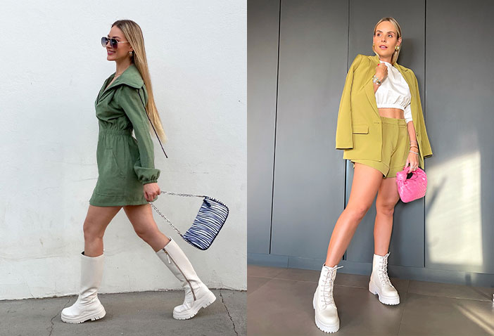 bota branca para festa junina