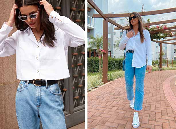 looks com camisa branca