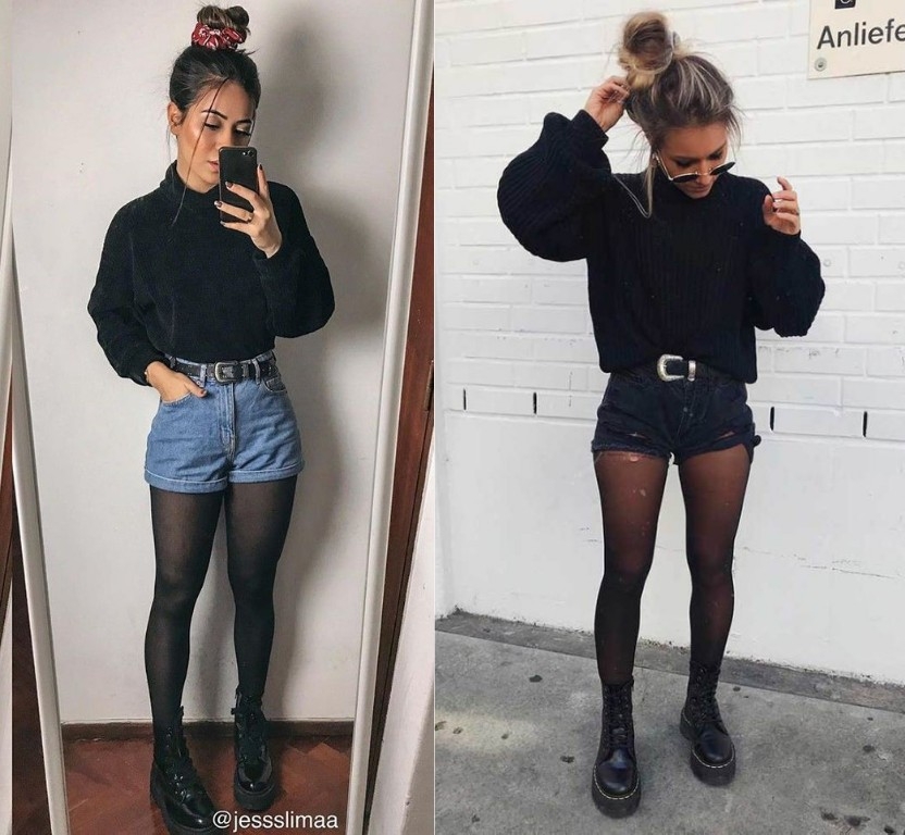 Looks Com Meia Calca