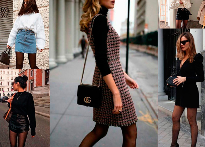 looks com meia calça arrastão e coturno