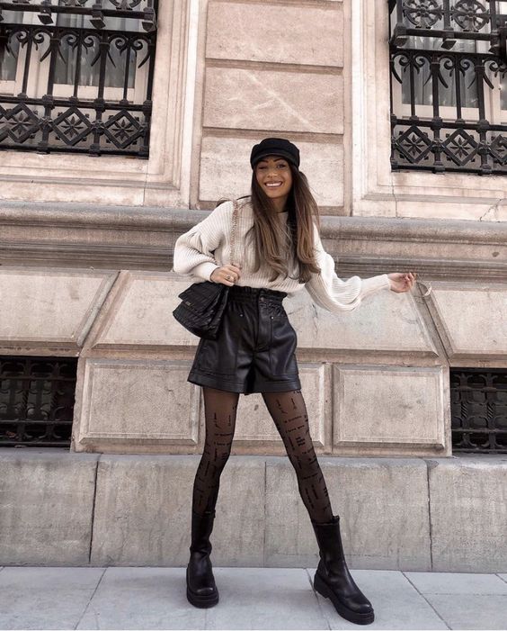 Short de couro: do casual ao sofisticado em 3 passos