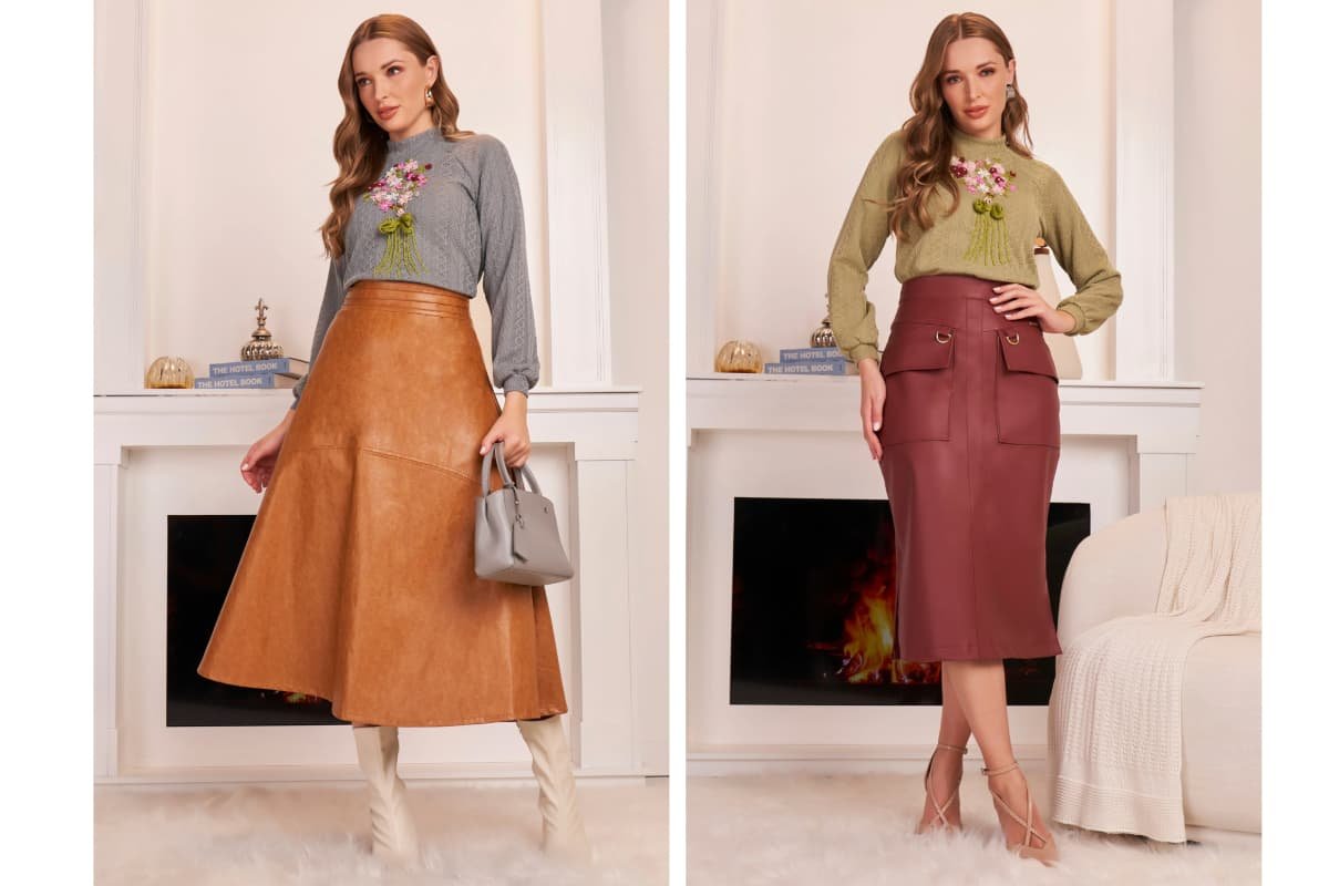 5 maneiras de usar saia midi no inverno