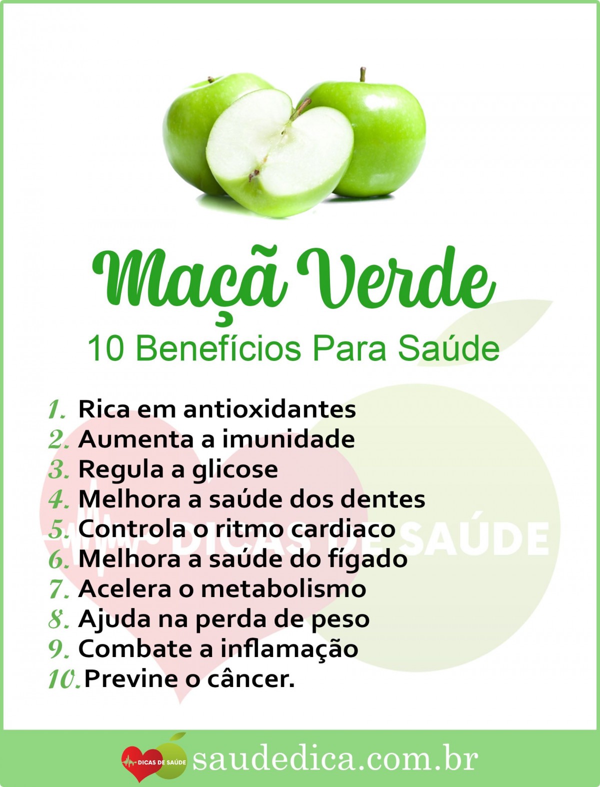 Maça Verde Beneficios