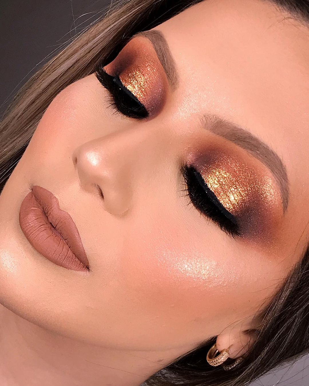 Make Marrom E Dourado