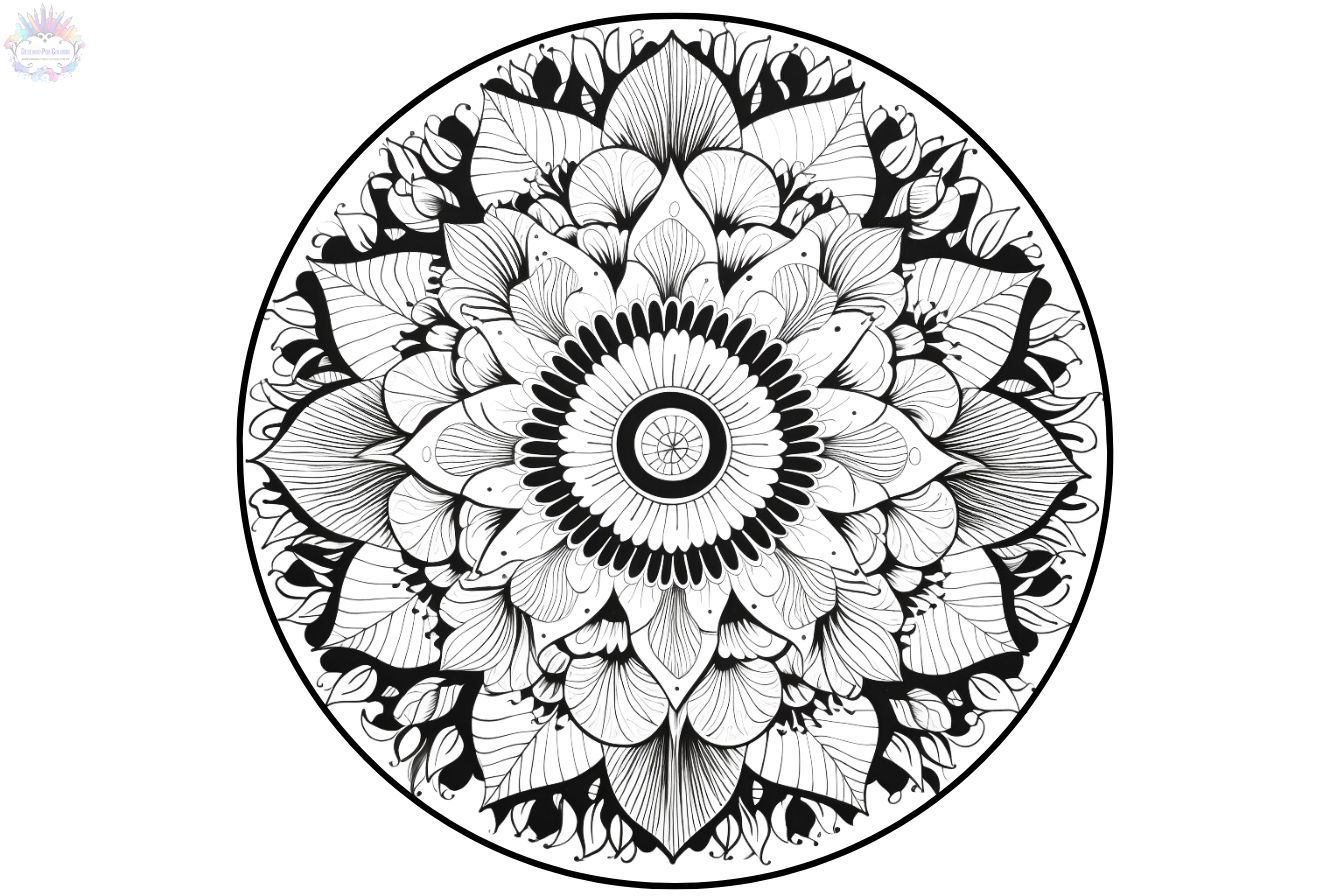mandala para colorir