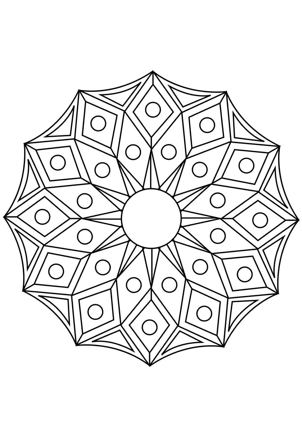 mandala para colorir vs mandala pintada